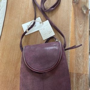 Hobo crossbody leather handbag